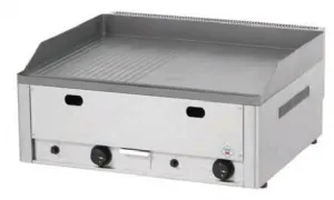 Plancha professionnelle gaz lisse et rainurée 2 zones REDFOX FTHR60G